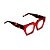 Óculos de Grau Gustavo Eyewear G137 4 em vermelho e hastes Animal Print. - Imagem 2