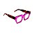 Óculos de Grau Gustavo Eyewear G137 2 na cor violeta e hastes Animal Print. - Imagem 2