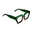 Armação para óculos de Grau Gustavo Eyewear G137 6. Cor: Verde translúcido e animal print. Haste verde. - Imagem 2