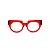 Armação para óculos de Grau Gustavo Eyewear G135 1. Cor: Vermelho translúcido. Haste animal print. - Imagem 1