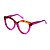 Óculos de Grau Gustavo Eyewear G126 5 em Animal Print e violeta, hastes violeta. - Imagem 3