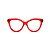 Armação para óculos de Grau Gustavo Eyewear G126 11. Cor: Vermelho translúcido. Haste animal print. - Imagem 1