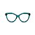 Armação para óculos de Grau Gustavo Eyewear G126 14 . Cor: Verde translúcido. Haste animal print. - Imagem 1