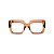 Armação para óculos de Grau Gustavo Eyewear G59 3. Cor: Âmbar translúcido. Haste animal print. - Imagem 1