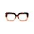Armação para óculos de Grau Gustavo Eyewear G59 13. Cor: Animal print e âmbar translúcido. Haste animal print. - Imagem 1