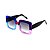 Óculos de Sol Gustavo Eyewear G59 9. Cor: Azul, acqua, vermelho, lilás e violeta translúcido. Haste preta. Lentes cinza. - Imagem 3