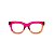 Armação para óculos de Grau Gustavo Eyewear G57 24. Cor: Violeta e âmbar translúcido. Haste violeta. - Imagem 1