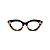 Armação para óculos de Grau Gustavo Eyewear G71 6. Cor: Violeta opaco, fumê e animal print. Haste violeta. - Imagem 1