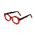 Armação para óculos de Grau Gustavo Eyewear G53 10. Cor: Vermelho translúcido. Haste animal print. - Imagem 3