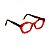 Armação para óculos de Grau Gustavo Eyewear G53 10. Cor: Vermelho translúcido. Haste animal print. - Imagem 2