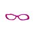 Armação para óculos de Grau Gustavo Eyewear G15 11. Cor: Violeta opaco. Haste preta. - Imagem 1