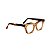 Armação para óculos de Grau Gustavo Eyewear G69 3. Cor: Âmbar translúcido. Haste animal print. - Imagem 2
