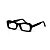 Armação para óculos de Grau Gustavo Eyewear G34 15. Cor: Preto. Haste preta. - Imagem 3