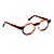 Armação para óculos de Grau Gustavo Eyewear G136 1. Cor: Vermelho, azul, âmbar e laranja. Haste animal print. - Imagem 2