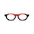 Óculos de Grau Gustavo Eyewear G136 3 em Animal print, vermelho e marrom, hastes marrom. - Imagem 1