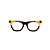 Armação para óculos de Grau Gustavo Eyewear G69 17. Cor: Preto e âmbar translúcido. Haste animal print. - Imagem 1