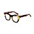 Armação para óculos de Grau Gustavo Eyewear G69 17. Cor: Preto e âmbar translúcido. Haste animal print. - Imagem 3