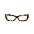 Armação para óculos de Grau Gustavo Eyewear G81 12. Cor: Animal print com listras preta e branca. Haste animal print. - Imagem 1
