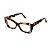 Armação para óculos de Grau Gustavo Eyewear G81 12. Cor: Animal print com listras preta e branca. Haste animal print. - Imagem 3