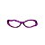 Armação para óculos de Grau Gustavo Eyewear G15 12. Cor: Violeta translúcido. Haste animal print. - Imagem 1