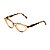 Óculos de Grau Gustavo Eyewear G11 2 em âmbar e haste Animal Print. - Imagem 3