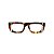 Armação para óculos de Grau Gustavo Eyewear G80 8. Cor: Animal print com listras vermelho e acqua translúcido. Haste animal print. - Imagem 1