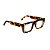 Armação para óculos de Grau Gustavo Eyewear G80 8. Cor: Animal print com listras vermelho e acqua translúcido. Haste animal print. - Imagem 2