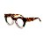 Armação para óculos de Grau Gustavo Eyewear G48 1. Cor: Animal print, verde e fumê translúcido. Haste animal print. - Imagem 3