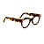 Armação para óculos de Grau Gustavo Eyewear G56 14. Cor: Animal  print com listras vinho e nude. Haste animal print. - Imagem 2