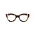 Armação para óculos de Grau Gustavo Eyewear G56 14. Cor: Animal  print com listras vinho e nude. Haste animal print. - Imagem 1