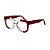 Armação para óculos de Grau Gustavo Eyewear G57 14. Fumê com vinho translúcido. Hastes vinho. - Imagem 3