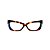 Armação para óculos de Grau Gustavo Eyewear G81 15. Cor: Animal print com listras verde e azul translúcido. Haste animal print. - Imagem 1