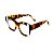 Armação para óculos de Grau Gustavo Eyewear G58 3. Cor: Animal print com listras verde e branco. Haste animal print. - Imagem 3