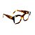 Armação para óculos de Grau Gustavo Eyewear G58 3. Cor: Animal print com listras verde e branco. Haste animal print. - Imagem 2