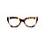 Armação para óculos de Grau Gustavo Eyewear G56 15. Cor: Animal print com listras preta e branca. Haste animal print. - Imagem 1