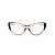 Armação para óculos de Grau Gustavo Eyewear G65 8. Cor: Fumê com listras preto e cinza. Haste preta. - Imagem 1