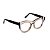 Armação para óculos de Grau Gustavo Eyewear G69 19. Cor: Fumê com listras preta e cinza. Haste preta. - Imagem 2