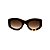 Óculos de Sol Gustavo Eyewear G60 1 em Animal Print e preto, com as hastes preta e lentes marrom. Clássico - Imagem 1