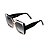 Óculos de Sol Gustavo Eyewear G59 12. Cor: Preto, fumê e azul opaco. Haste preta. Lentes cinza. - Imagem 3