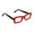 Armação para óculos de Grau Gustavo Eyewear G34 16. Cor: Laranja opaco. Haste marrom. - Imagem 2