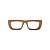 Armação para óculos de Grau Gustavo Eyewear G80 12. Cor: Nude opaco. Haste animal print. - Imagem 1