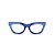 Armação para óculos de Grau Gustavo Eyewear G69 20. Cor: Azul translúcido e azul opaco. Haste preta. - Imagem 1