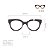 Armação para óculos de Grau Gustavo Eyewear G56 17. Cor: Azul opaco. Haste preta. - Imagem 4