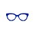 Armação para óculos de Grau Gustavo Eyewear G56 17. Cor: Azul opaco. Haste preta. - Imagem 1