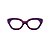Armação para óculos de Grau Gustavo Eyewear G70 38. Cor: Violeta opaco e violeta translúcido. Haste preta. - Imagem 1