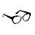 Armação para óculos de Grau Gustavo Eyewear G70 41. Cor: Azul e fumê translúcido. Haste azul. - Imagem 2