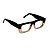 Óculos de Grau Gustavo Eyewear G80 3 nas cores marrom e âmbar, hastes marrom. - Imagem 2