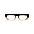 Óculos de Grau Gustavo Eyewear G80 3 nas cores marrom e âmbar, hastes marrom. - Imagem 1