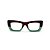 Armação para óculos de Grau Gustavo Eyewear G79 3. Cor: Marrom e verde translúcido. Haste marrom. - Imagem 1