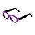 Armação para óculos de Grau Gustavo Eyewear G50 1. Cor: Violeta opaco. Haste preta. - Imagem 3